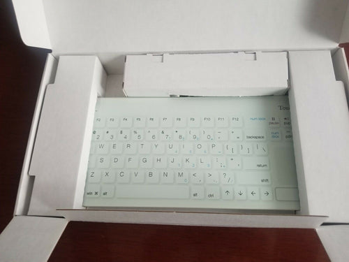 Cleankeys Medical Hospital Glass faced USB keyboard - CKGEN1 WIPE DOWN